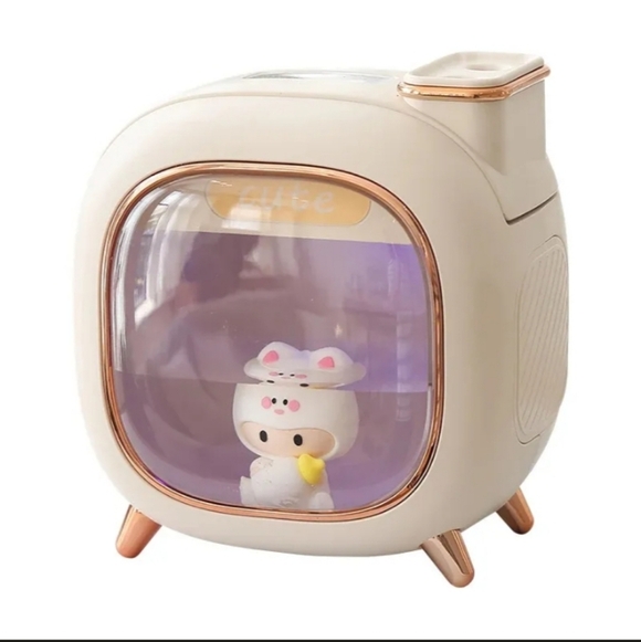Beige Like New Humidifier Night Light with Cute Figurine - Picture 2 of 10